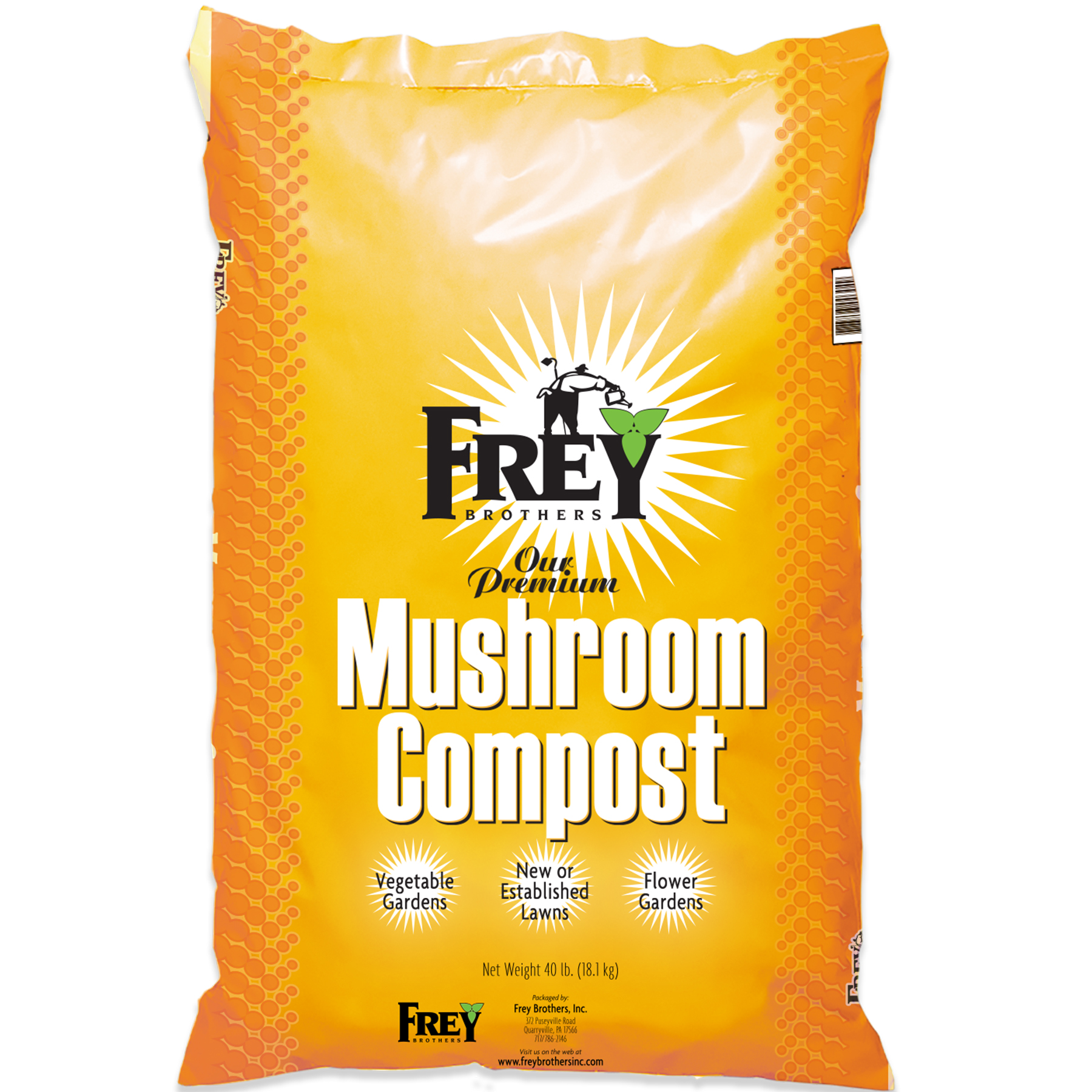 Frey Mushroom Compost 0.75 cu ft Bag - 75 per pallet - Garden Center